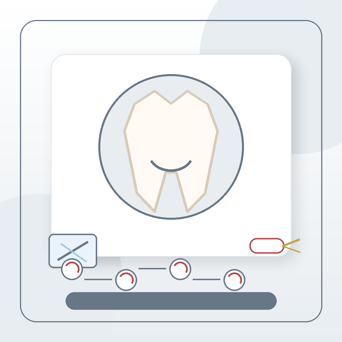 Oral Surgery modern dental treatment illustration