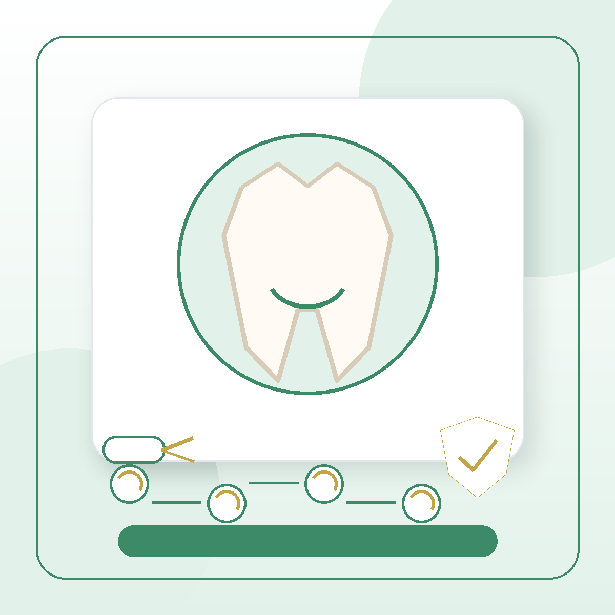 Periodontal Care modern dental treatment illustration