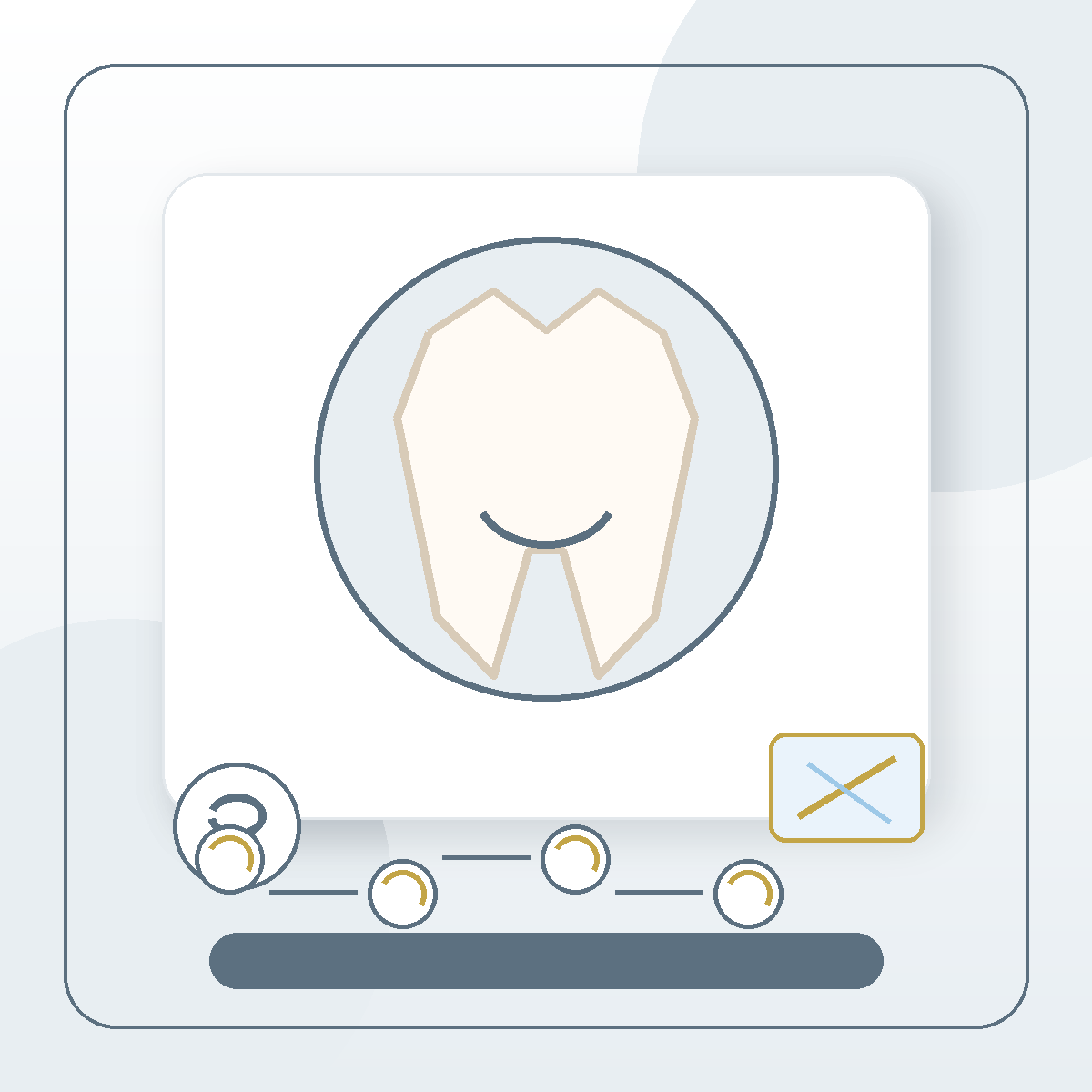 Second Opinions modern dental treatment illustration