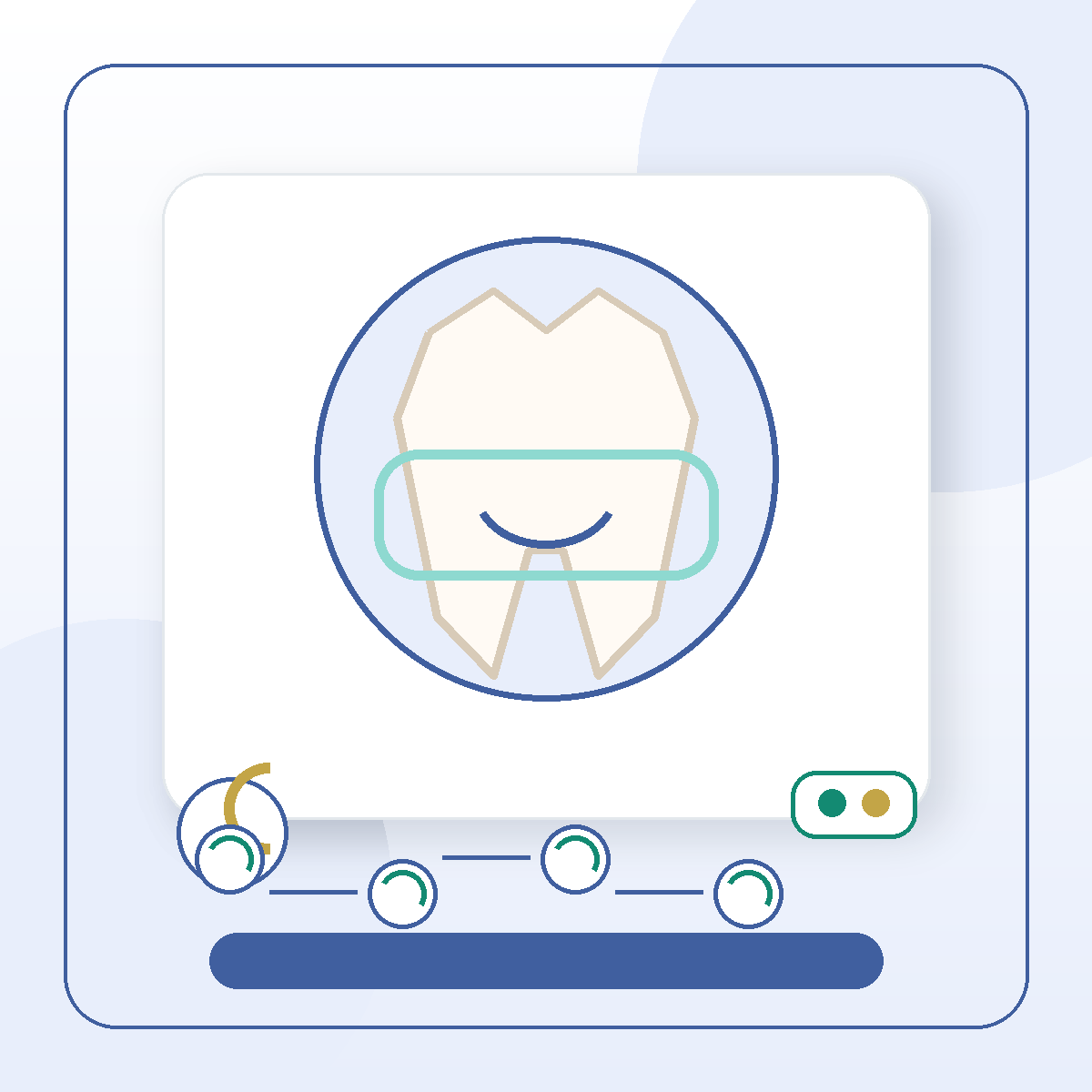 Sleep Dentistry modern dental treatment illustration