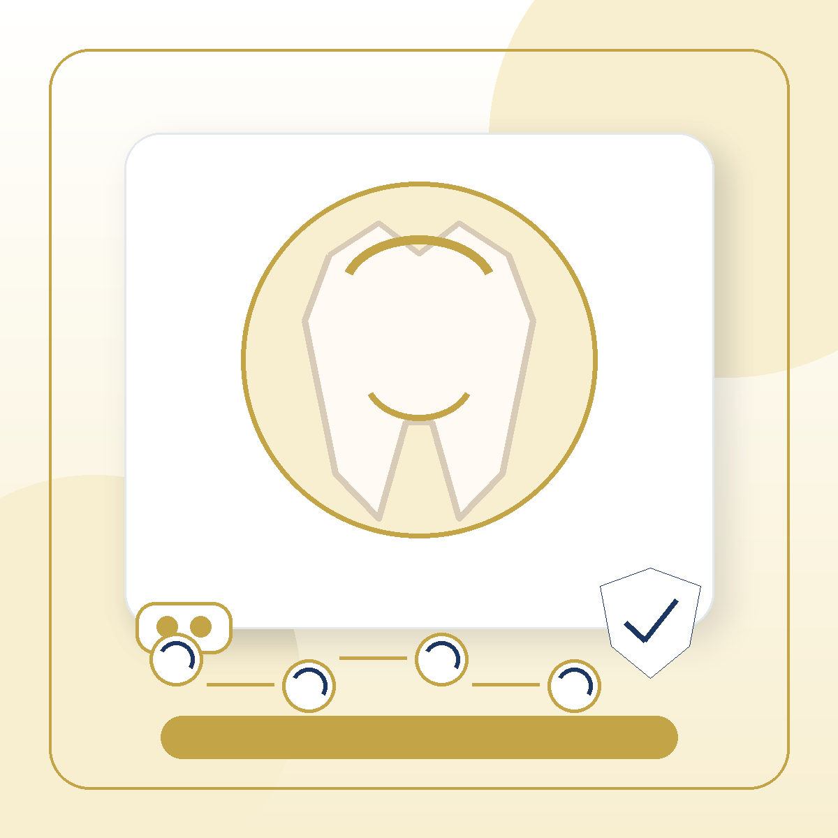 Smile Makeover modern dental treatment illustration