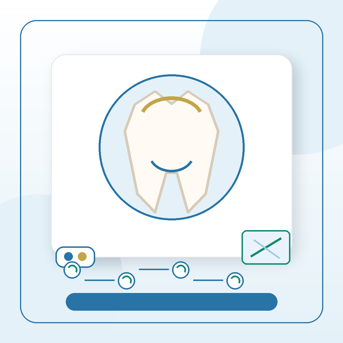 Professional Cleanings dental service visual card