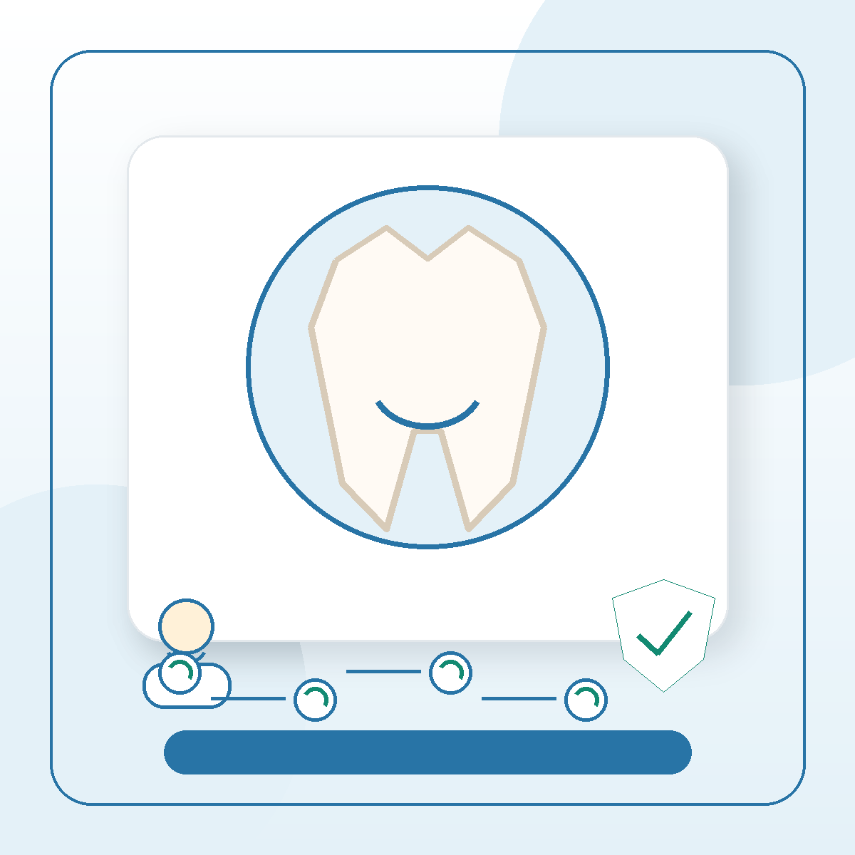 Sealants dental service visual card