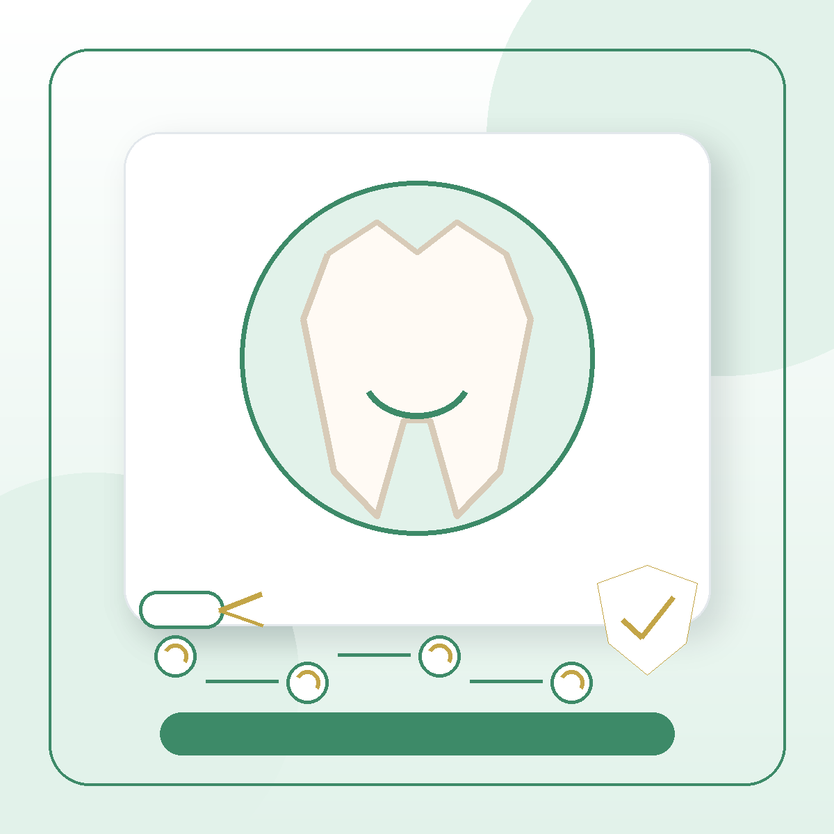 Deep Cleaning dental service visual card